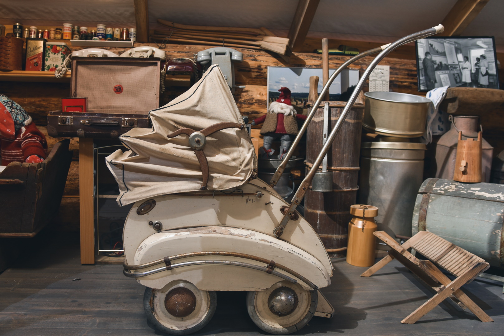 There are various items in the museum.